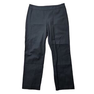 Chico's Womens Dress Pants Trousers Size 2 Large 12 Solid Black Bootcut Side Zip